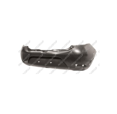 Paragolpes Trasero Negro Liso a Imprimar  Con Tapagancho Con Agujeros Sensores De Aparcamiento