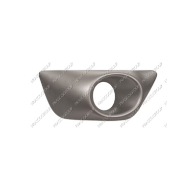 Rejilla Derecha Paragolpes Granulada Plata Con Agujeros Antiniebla