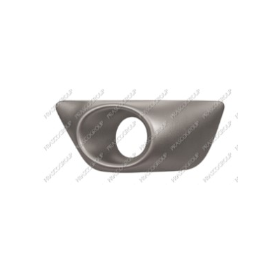 Rejilla Izquierda Paragolpes Granulada Plata Con Agujero Antiniebla