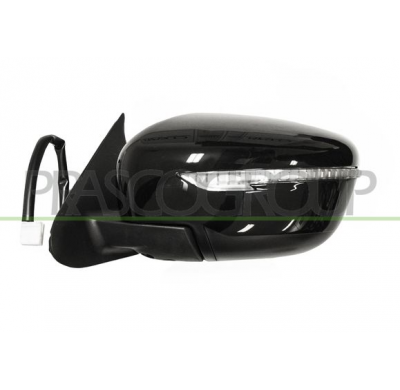 RETROVISOR IZQUIERDO-ELECTRICO-NEGRO-CON PILOTO-CONVEXO