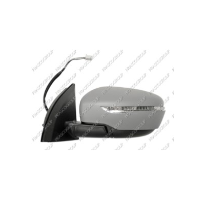 Nissan Qashqai 14-*Retrovisor Izq Con Regulacion Electrica Calefactado Para Pintar Con Piloto 7 Pin Nissan Qashqai 2014->