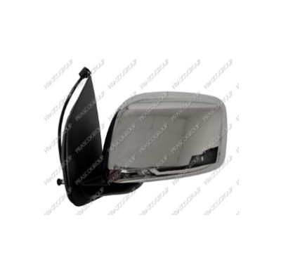 Espejo Izquierdo-Electrico-Negro-Convexo/Cromado-Con Carcasa Cromada Nissan Navara 2005->