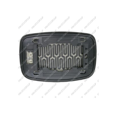 Cristal + Soporte Dch Convexo Calefactado Cromado Fiesta 96