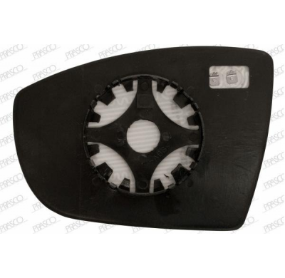 Cristal + Soporte Dch Convexo Calefactado Cromado