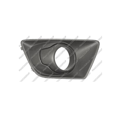 Rejilla Izquierda Paragolpes-Negra-Con Agujeros Antiniebla-Abierta