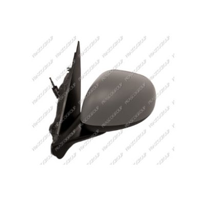 Retrovisor Izq  Manual Para Pintar Asferico Convexo Cromado 500l 12