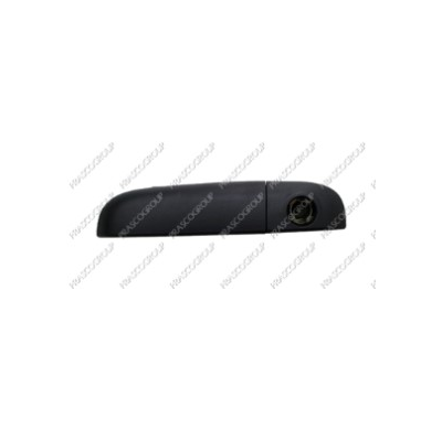 Maneta Exterior Delantera Izquierda Negra/Granulada-Con Agujero Llave Fiat Panda 2012->