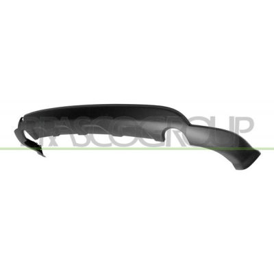 PARAGOLPES TRASERO-INFERIOR-NEGRO/GRANULADO CON ESCAPE DERECHO Y IZQUIERDO