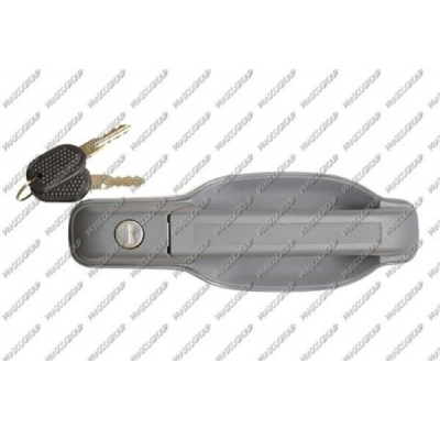 Maneta Exterior Delantera Izq Gris-Con Agujero Llave-Juego De Llaves