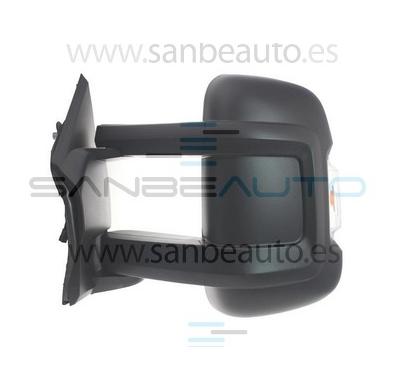 Retrovisor Izquierdo-Electrico-Negro-Termico-Con Piloto-Brazo Largo-Convexo/Cromado