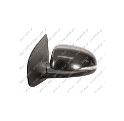 Espejo Izquierdo Electrico Negro Con Piloto Convexo/Cromado