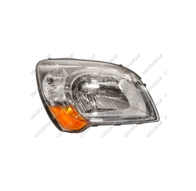 Optica Derecha H4 Electrica-Sin Motor-Piloto Ambar Mod. 01/09 - 12/10 Kia Sportage 2005->