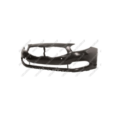 Paragolpes Delantero Negro-Liso a Imprimar-Con Agujeros Sensores Aparcamiento+soportes