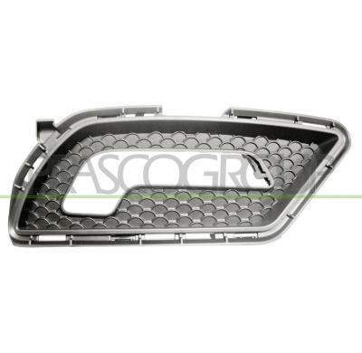 REJILLA DERECHA PARAGOLPES-NEGRA-CON AGUJERO ANTINIEBLA MOD. AMG