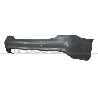 PARAGOLPES TRASERO-IMPRIMADO CON AGUJEROS SENSORES + SOPORTES-CON ASISTENTE DE APARCAMIENTO MOD. AMG