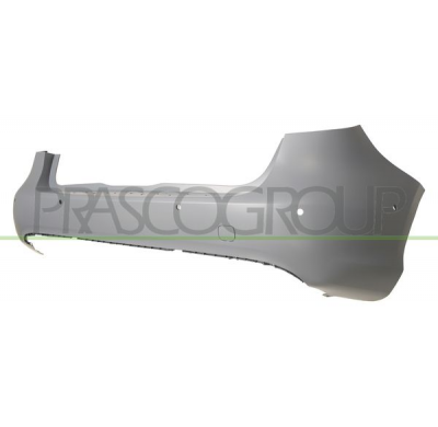 PARAGOLPES TRASERO-IMPRIMADO-CON TAPAGANCHO-WITH MOLDING HOLES-CON AGUJERO SENSORES APARCAMIENTO-CON ASISTENTE DE APARCAMIENTO+S