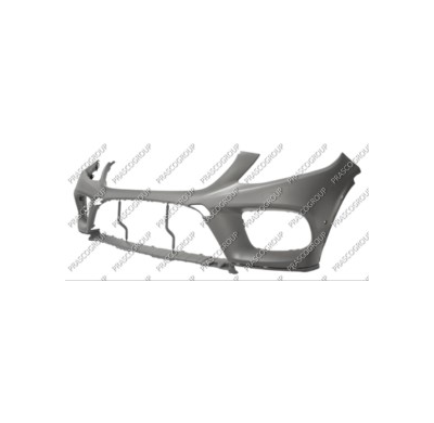 Paragolpes Delantero-Imprimado-Con Agujeros Sensores Aparcamiento Asistente De Aparcamiento+soportes Mod. Amg