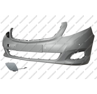 Paragolpes Delantero-Imprimado-Con Agujeros Sensores Aparcamiento