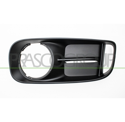 REJILLA IZQUIERDA PARAGOLPES-GRANULADA-NEGRA CON AGUJERO ANTINIEBLA