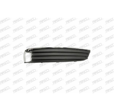 Rejilla Derecha Paragolpes-Negra-Sin Agujeros Antiniebla-Con Moldura Cromada