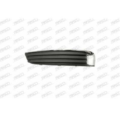 Rejilla Izquierda Paragolpes-Negra-Sin Agujeros Antiniebla-Con Moldura Cromada