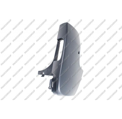 Punta Derecha Paragolpes Trasero Negra Lisa  Porton Abatible