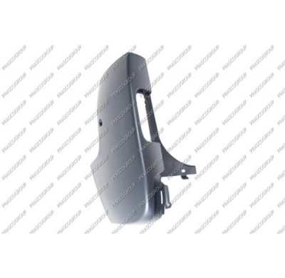 Punta Izquierda Paragolpes Trasero Negra Lisa  Porton Abatible