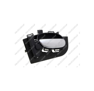 Manecilla Interior Delantera/Trasera Izquierda-Con Palanca Plata-Escudo Negro Peugeot 206 1998->