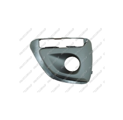 Rejilla Derecha Paragolpes-Negra-Con Agujeros Antiniebla, Luz Diurna Led Y Moldura