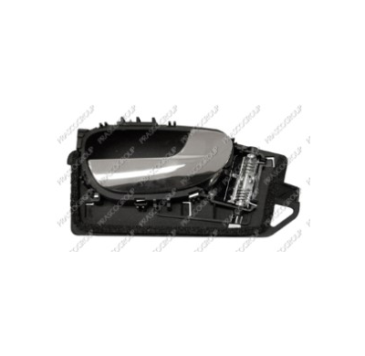 Manecilla Interior Trasera Derecha  Con Palanca Cromada-Escudo Negro Peugeot 307 2001->