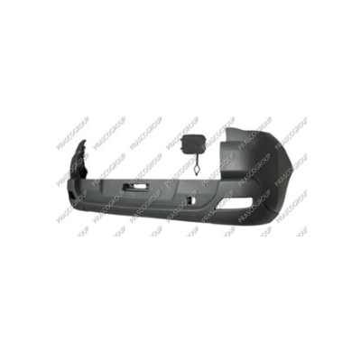 Paragolpes Trasero-Imprimado-Con Tapagancho-Con Agujeros Moldura