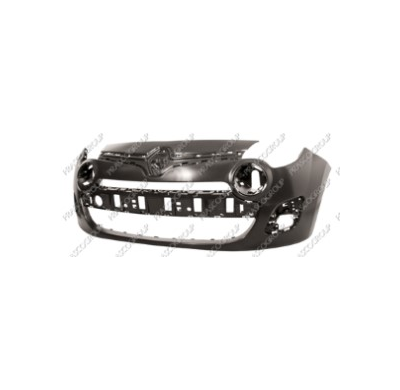 Paragolpes Delantero Negro Liso a Imprimar Con Agujeros Antiniebla  Con Soporte Rejilla