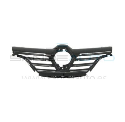 Rejilla Negra Con Moldura Cromada