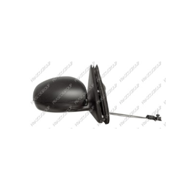 Espejo Derecho-Mecanico-Negro-Convexo/Cromado Skoda Roomster 2006->