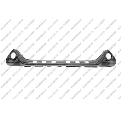 Moldura Central Paragolpes Delantero Negro Brillante Con Agujeros Antiniebla