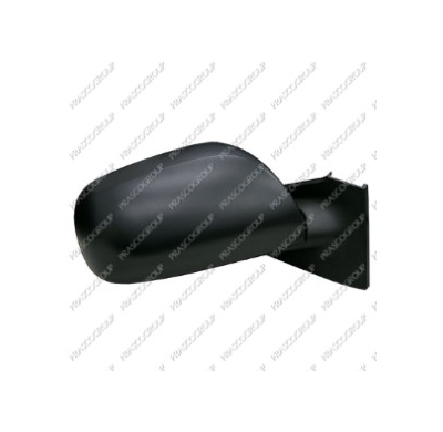 Retrovisor Dch Manual Negro Convexo Cromado Yaris 06>