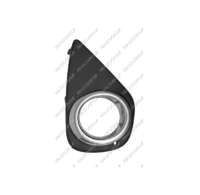 Rejilla Derecha Paragolpes Negra Con Agujero Antiniebla Con Marco Satinado Modelo  Hybrid Toyota Yaris 2015->