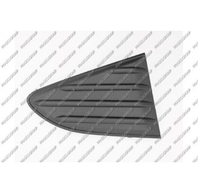 MOLDURA DERECHA PARAGOLPES TRASERO-NEGRA GRANULADA