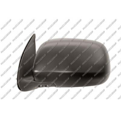 Retrovisor Izquierdo-Manual-Negro-Convexo/Cromado