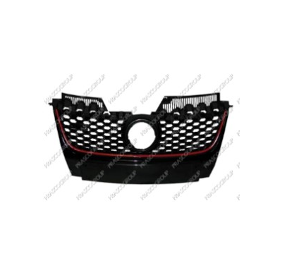 Rejilla Negra (Mate) Con Moldura Roja Golf V Gti 04> Volkswagen Golf V Gti 2004->