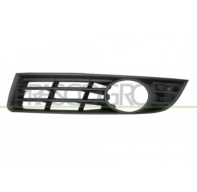 REJILLA IZQUIERDA PARAGOLPES-NEGRA-CON AGUJEROS ANTINIEBLA-ABIERTA