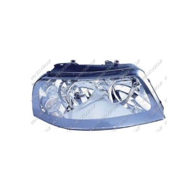 Optica Der. H7+h1 Electrica-Negra-Con Motor Volkswagen Sharan 2000->