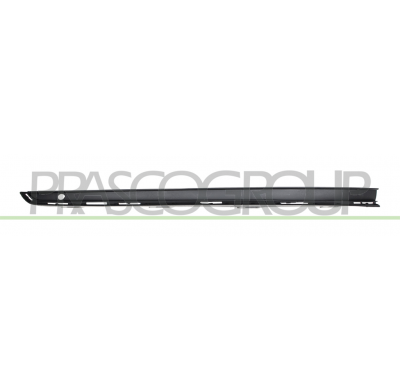 MOLDURA INFERIOR DERECHA NEGRA-CON AGUJEROS PERFIL-PARAGOLPES DELANTERO