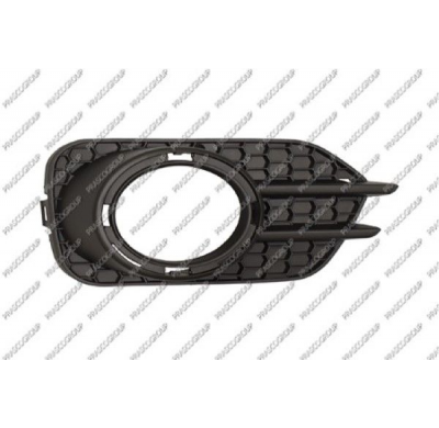 Rejilla Izquierda Paragolpes-Negra-Con Agujeros Antiniebla-Con Agujeros Marco Mod. Sport 28