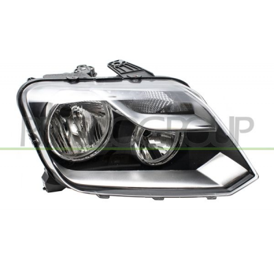 FARO DERECHO H7+H1 CON REGULACION ELECTRICA CON MOTOR - INTERIOR NEGRO - MONTAJE VALEO