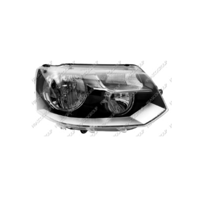 Optica Derech H7+h15 Con Regulacion Electrica Con Motor T5 01/09> Volkswagen Transporter 2010->