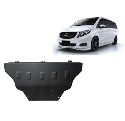 Cubre carter de Acero para Mercedes Viano W447, 4x2, 1.6 D Año: 2014 - 2025 Grosor: "2.5"mm 4x2, 1.6 D