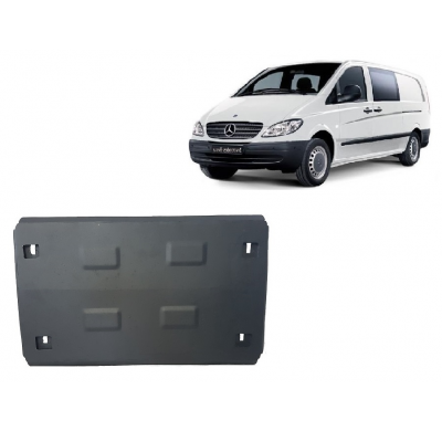 Cubre carter de Acero para Mercedes Vito W639 - 2.2 D 4x2, 4x4 Año: 2003 - 2014 Grosor: "2"mm 2.2 D, 3.0 D 4x2, 4x4