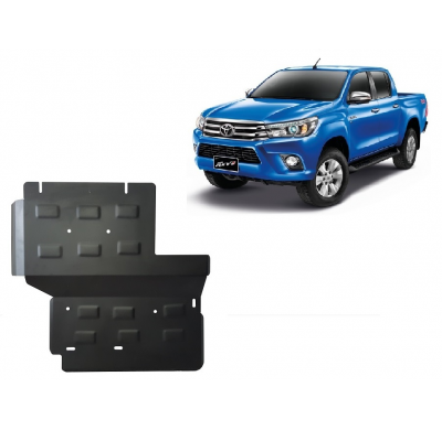 Protector de diferencial de Acero para Toyota Hilux Revo Año: 2016 - 2021 Grosor: "3"mm Todas las motorizaciones