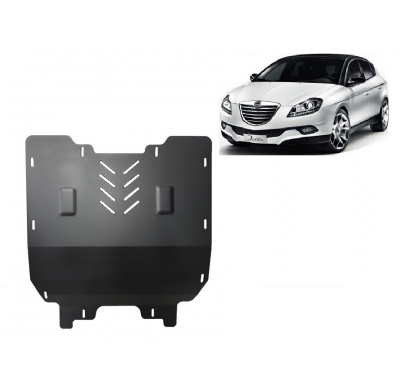 Cubre carter de Acero para el motor y caja de cambios del Lancia Delta 3 Año: 2008 - 2014 Grosor: "2"mm Todas las motorizaciones